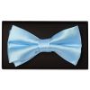 Plain Sky Blue Handmade Mens Bow Tie