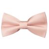 END OF SEASON STOCK Pre Tied Blush Pink Satin Silk Boys Bow Tie Age 8-11