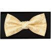 Caramel Paisley Handmade Mens Bow Tie