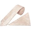 Nude Paisley Skinny Boys Tie and Pocket Square Set