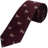 Burgundy Dog Silk Classic Men's Tie