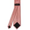 Rose Gold Satin Classic Men's Tie and Pocket Square Set