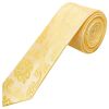 Gold Paisley Skinny Men's Tie