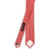 Salmon Pink Silk Twill Skinny Mens Tie