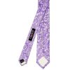 Mens Lilac Floral Silk Skinny Tie