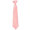 Pre Tied Blush Rose Satin Boys Tie Age 4-7