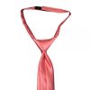 Pre Tied Light Coral Pink Satin Boys Tie and Pocket Square Set Age 4-7
