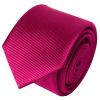 Fuchsia Pink Silk Twill Skinny Mens Tie and Pocket Square Set