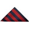 Navy and Red Striped Pocket Square