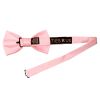 Plain Blush Pink Handmade Mens Bow Tie