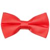 Pre Tied Coral Pink Satin Boys Bow Tie Age 4-7