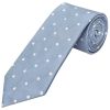 Dusty Blue White Spot Classic Men's Tie and Pocket Square Set