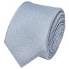 Plain Dusty Blue Silk Skinny Boys Tie and Pocket Square Set