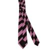 Black and Pink Striped Skinny Men's Tie