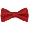 Pre Tied Scarlet Red Satin Boys Bow Tie Age 4-7