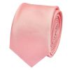 Plain Blush Rose Boys Satin Skinny Tie