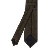 Mens Green Herringbone Classic Tie