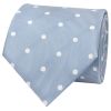 Dusty Blue White Spot Classic Men's Tie
