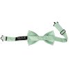Pre Tied Green Textured Silk Boys Bow Tie Age 4-7