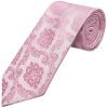 Dusty Pink Paisley Classic Men's Tie and Pocket Square Set