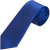 Plain Royal Blue Satin Classic Men's Tie and Pocket Square Set