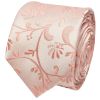 Rose Quartz Floral Skinny Boys Tie