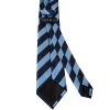 Navy and Light Blue Striped Classic Men's Tie