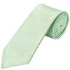 Pale Mint Satin Classic Mens Tie and Pocket Square Set