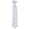 Pre Tied Lavender Floral Boys Tie Age 4-7