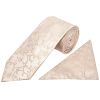 Nude Floral Classic Men's Tie and Pocket Square Set