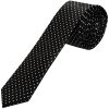 Black and White Polka Dot Skinny Men's Tie