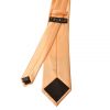 Plain Peach Satin Classic Men's Tie and Pocket Square Set
