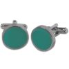 Plain Teal Cufflinks
