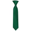 Pre Tied Forest Green Satin Boys Tie and Pocket Square Set Age 4-7