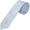 Blue Flower Skinny Men's Tie and Pocket Square Set