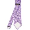 Mens Lilac Floral Silk Classic Tie and Pocket Square