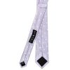 Lilac Large White Spot Skinny Men's Tie and Pocket Square Set