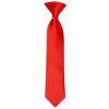 Pre Tied Bright Red Satin Boys Tie Age 4-7