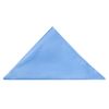 Plain Satin Steel Blue Pocket Square