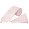 Blush Pink Floral Classic Men's Tie and Pocket Square Set