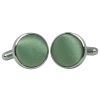 Plain Seagrass Satin Cufflinks