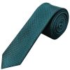 Teal Textured Skinny Tie 