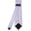 Lilac Large White Spot Classic Men's Tie and Pocket Square Set