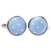 Light Blue Polka Dot Cufflinks