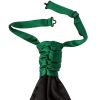 Forest Green Satin Men's Cravat Tie and Pocket Square Set