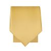 Plain Gold Satin Skinny Men's Tie and Pocket Square Set