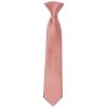 Pre Tied Plain Rose Gold Satin Boys Tie Age 4-7