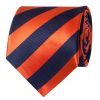 Navy and Orange Striped Classic Men's Tie