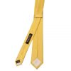 Plain Gold Satin Silk Skinny Men's Tie