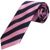 Navy and Pink Striped Classic Men's Tie